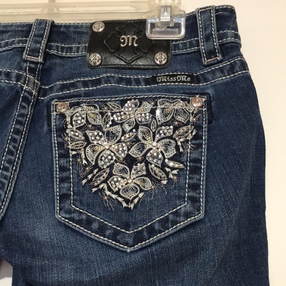 MISS ME Cuffed Skinny Jeans size 27 - Picture 5 of 14